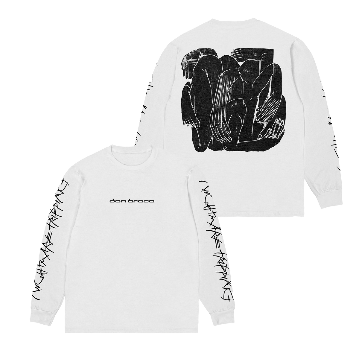 Nightmare Tripping | White Longsleeve – Don Broco US Store